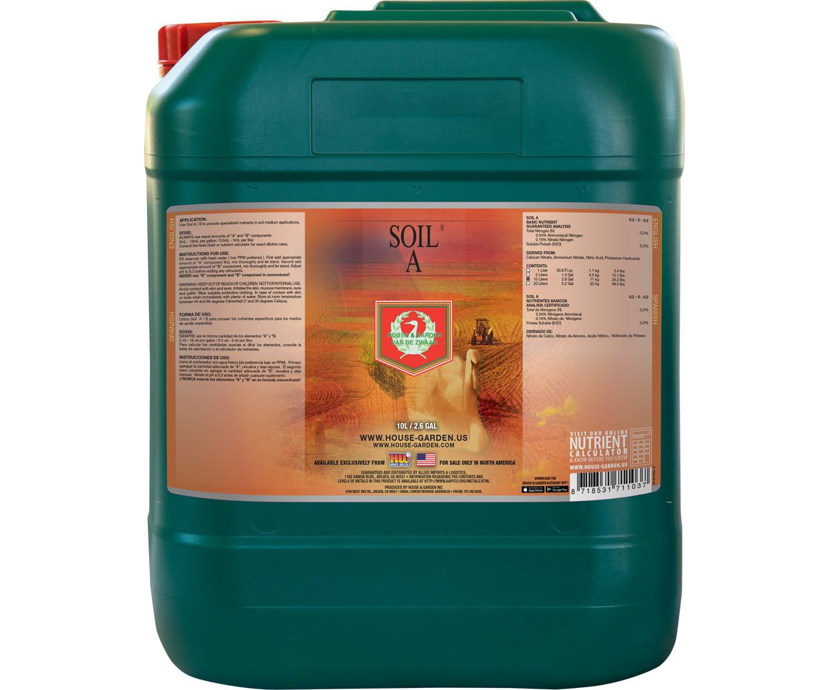 House & Garden House & Garden Soil Nutrient A, 10 Liters