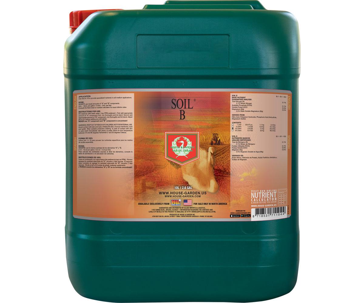 House & Garden House & Garden Soil Nutrient B, 10 Liters