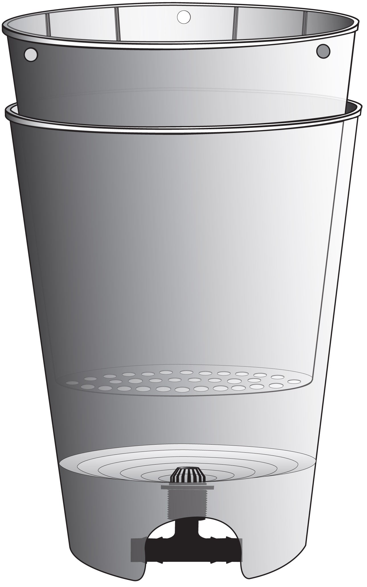 Active Aqua Grow Flow Expansion Kit, 6 pot, 2 Gal