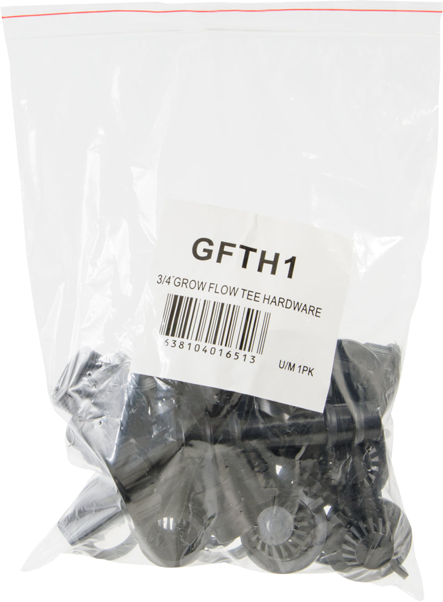 Active Aqua 3/4" Grow Flow Tee Hardware Kit (6/pk)