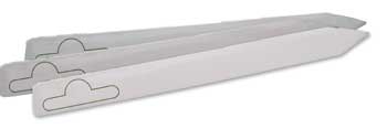 Hydrofarm Plastic Plant Marker, White, 6" x 5/8", pack of 50