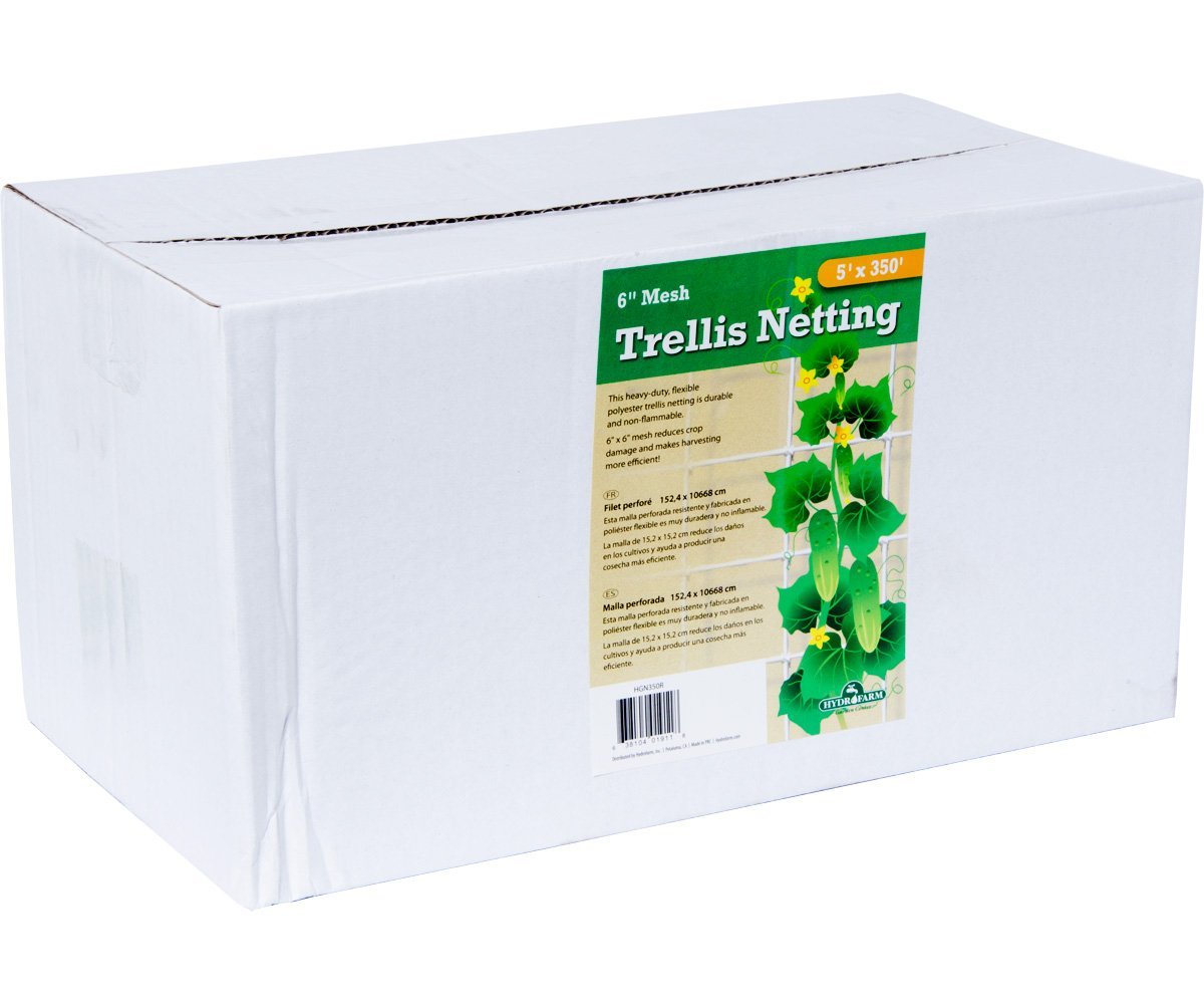 Hydrofarm Trellis Netting 6" Mesh, woven, 5' x 350'