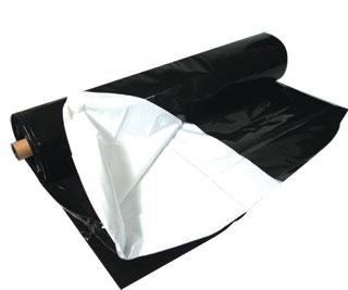 Hydrofarm Black & White Poly, 100'x10', 5.5 mil