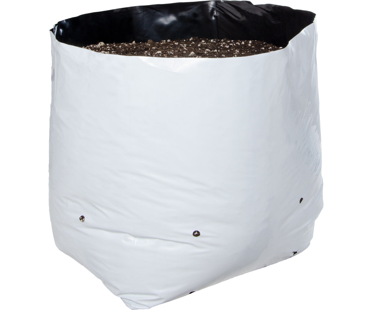 Hydrofarm Grow Bag, White/Black  10 gal, 20 packs of 10 (200)