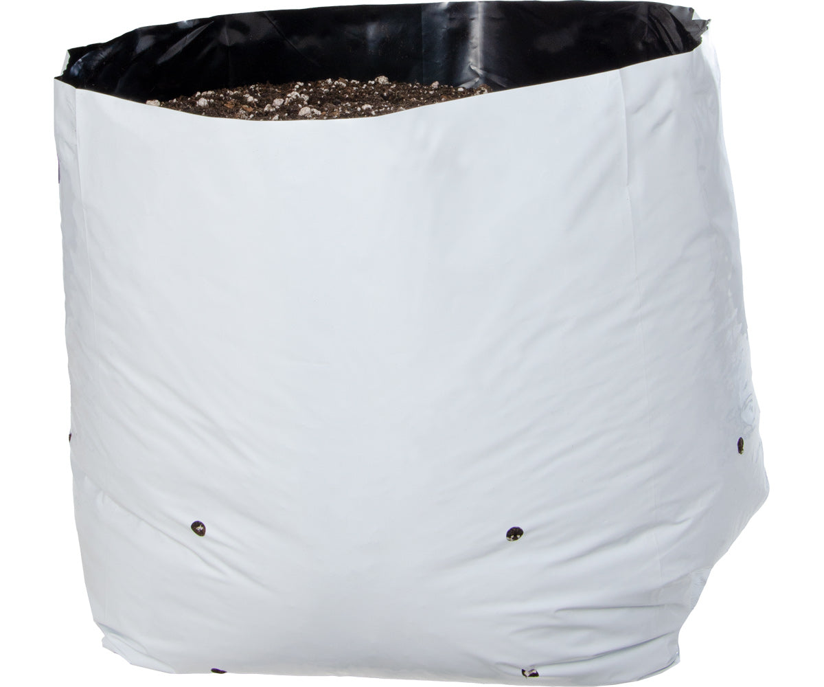 Hydrofarm Grow Bag, White/Black  10 gal, 20 packs of 10 (200)