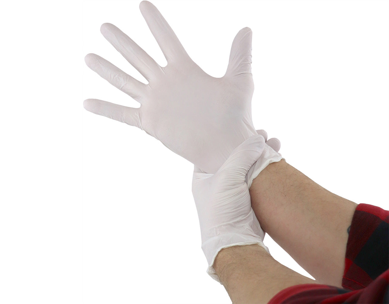 Mad Farmer Mad Farmer White Nitrile Gloves, Size XL, Box of 100