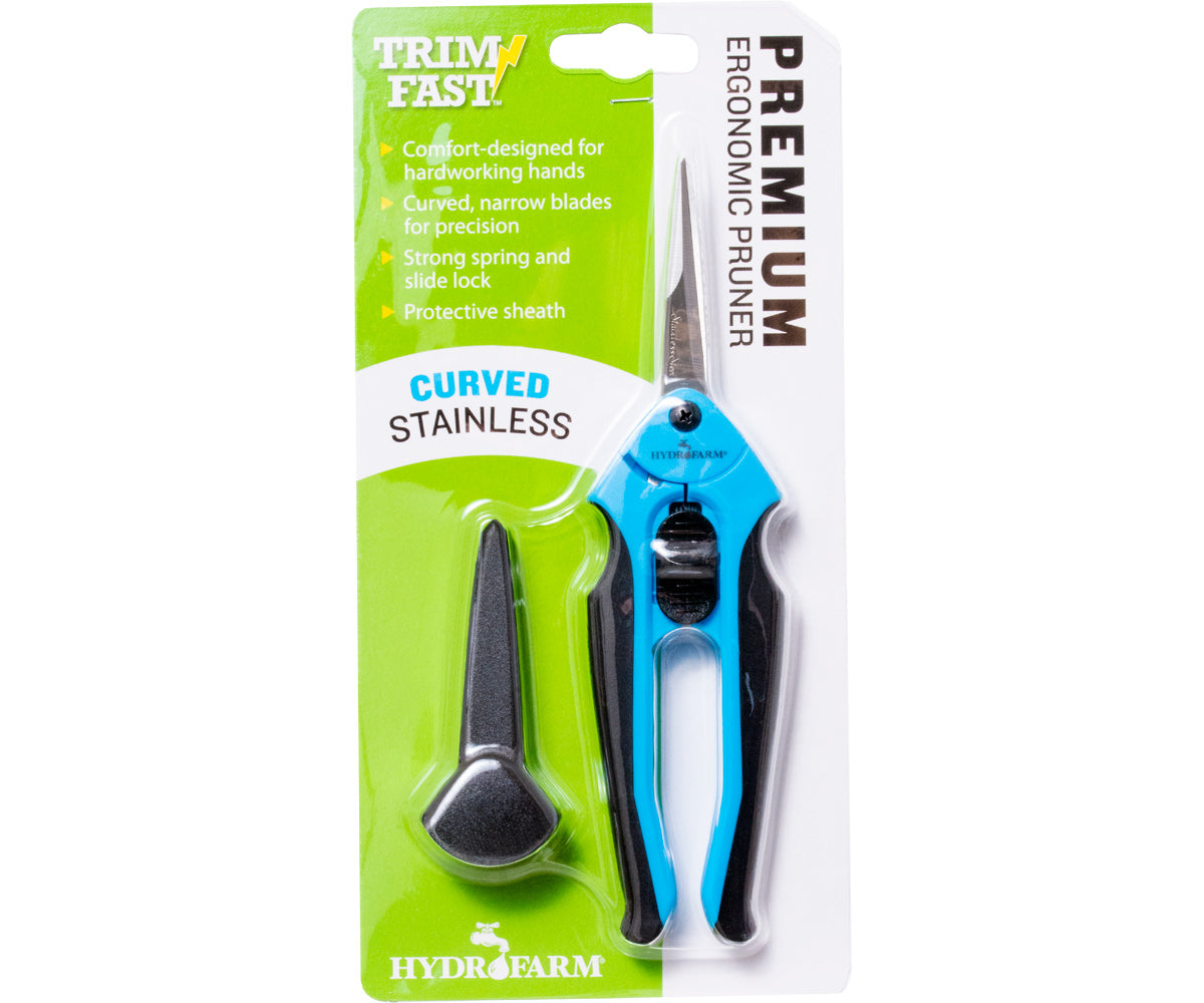 Trim Fast by Hydrofarm Premium Ergonomic Curved Blade Pruner