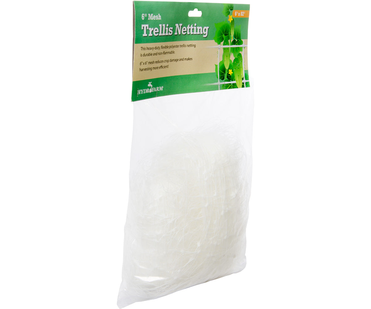 Hydrofarm Trellis Netting 6" Mesh, non-woven, 6' x 82'