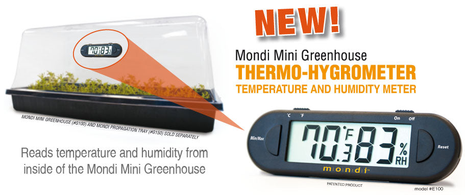 Mondi MONDI Mini Greenhouse Thermo-Hygrometer