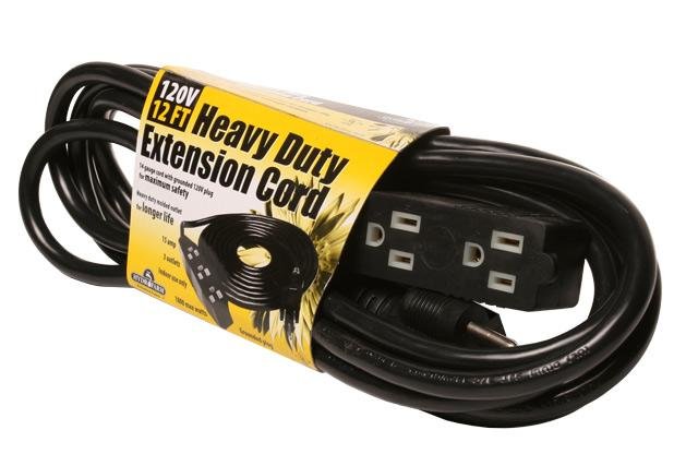 Hydrofarm Extension Cord, 120v, 12ft