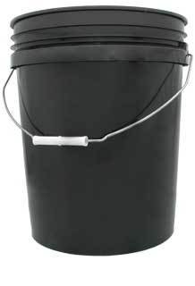 Hydrofarm 5 Gallon Black Bucket
