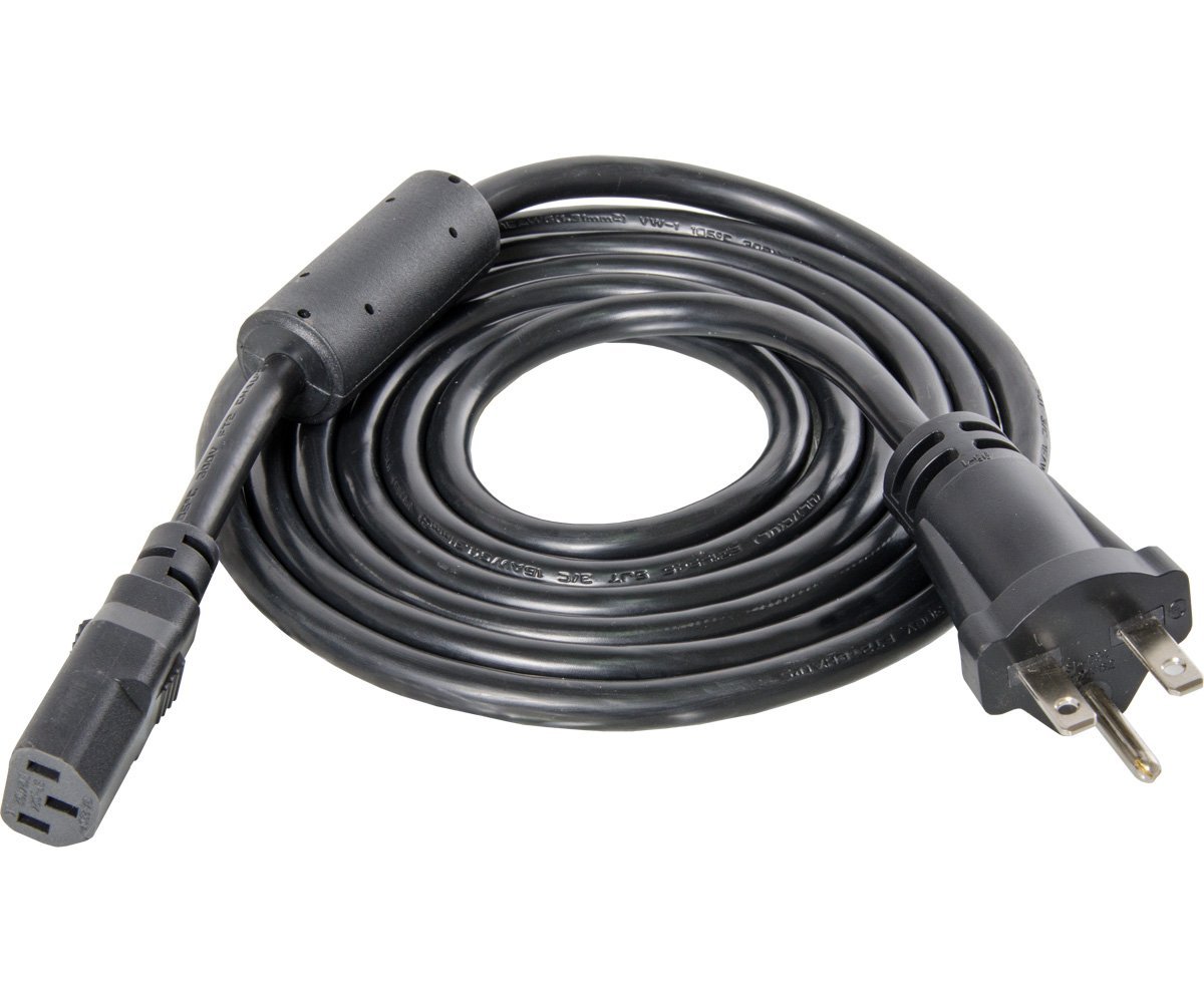 Hydrofarm Power Cord For Phantom, Phantom DE, and Xtrasun Ballasts, 8', 240V, w/Ferrite Ring AWG 16/3